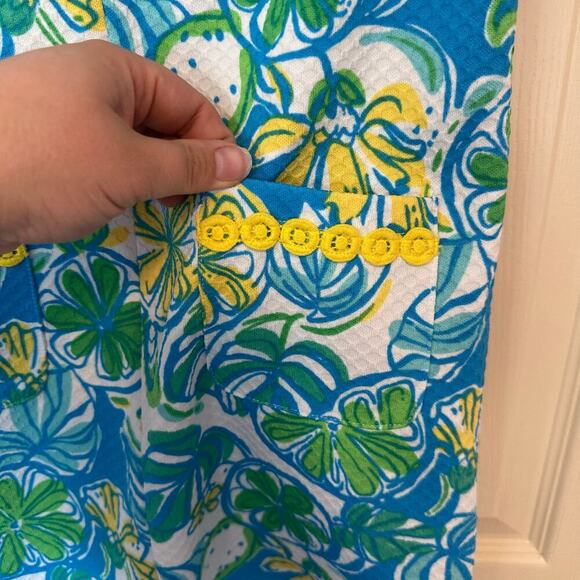 Lilly Pulitzer Girl’s Knit Shift Dress Sweet and Sour Size XL (12-14) Preppy - Picture 3 of 8